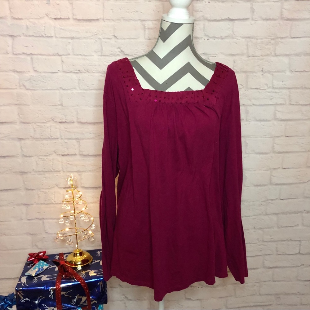 Fuchsia Sequin Top - image 2